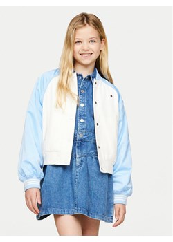 Tommy Hilfiger Kurtka bomber Varsity KG0KG08054 Niebieski Regular Fit ze sklepu MODIVO w kategorii Kurtki dziewczęce - zdjęcie 181129328