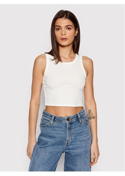 JJXX Top Fallon 12200401 Biały Slim Fit ze sklepu MODIVO w kategorii Bluzki damskie - zdjęcie 181129338