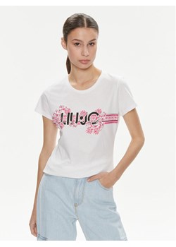 Liu Jo T-Shirt MA4340 JS923 Biały Regular Fit ze sklepu MODIVO w kategorii Bluzki damskie - zdjęcie 181129389