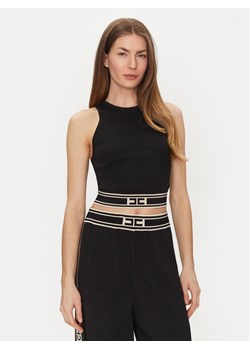 Elisabetta Franchi Top TK-39S-51E2 Czarny Slim Fit ze sklepu MODIVO w kategorii Bluzki damskie - zdjęcie 181129419