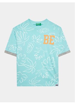 United Colors Of Benetton T-Shirt 34D3C10BM Niebieski Regular Fit ze sklepu MODIVO w kategorii T-shirty chłopięce - zdjęcie 181129528