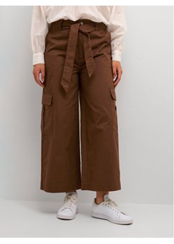 Kaffe Spodnie materiałowe Jumper 10507581 Brązowy Regular Fit ze sklepu MODIVO w kategorii Spodnie damskie - zdjęcie 181129668