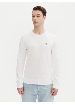Aeronautica Militare Sweter 251MA1502L506 Biały Regular Fit ze sklepu MODIVO w kategorii Swetry męskie - zdjęcie 181129696