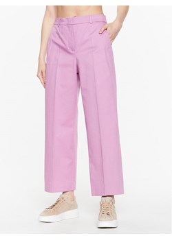 Weekend Max Mara Spodnie materiałowe Zircone 2351310331 Różowy Relaxed Fit ze sklepu MODIVO w kategorii Spodnie damskie - zdjęcie 181129885