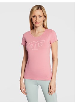 4F T-Shirt H4Z22-TSD353 Różowy Regular Fit ze sklepu MODIVO w kategorii Bluzki damskie - zdjęcie 181129889