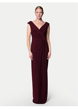 LAUREN RALPH LAUREN Sukienka wieczorowa 253863940018 Bordowy Slim Fit ze sklepu MODIVO w kategorii Sukienki - zdjęcie 181130128