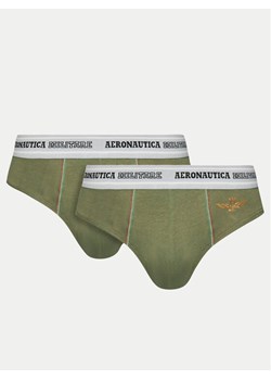 Aeronautica Militare Komplet 2 par slipów AM1USL002 Khaki ze sklepu MODIVO w kategorii Majtki męskie - zdjęcie 181130235