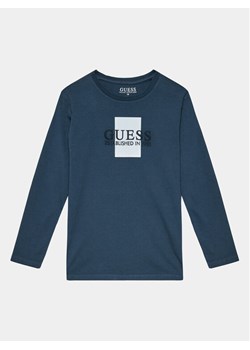 Guess Bluzka L3BI10 I3Z14 Granatowy Regular Fit ze sklepu MODIVO w kategorii T-shirty chłopięce - zdjęcie 181130309