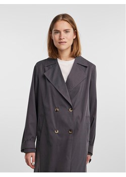 Pieces Trencz 17141582 Szary Loose Fit ze sklepu MODIVO w kategorii Płaszcze damskie - zdjęcie 181130448