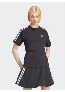 adidas T-Shirt 3-Stripes IU2420 Czarny Regular Fit ze sklepu MODIVO w kategorii Bluzki damskie - zdjęcie 181130608