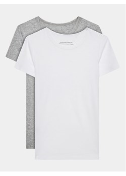 United Colors Of Benetton Komplet 2 t-shirtów 3OP80M018 Szary Regular Fit ze sklepu MODIVO w kategorii Bluzki dziewczęce - zdjęcie 181130626