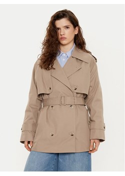 JOOP! Trencz Carrie 10018890 30044820 Beżowy Regular Fit ze sklepu MODIVO w kategorii Płaszcze damskie - zdjęcie 181130649