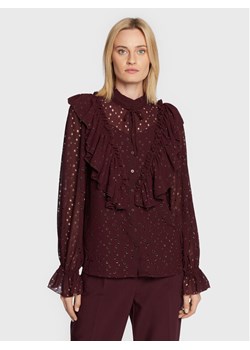 Bruuns Bazaar Koszula Angelonia Aliyha BBW3089 Bordowy Regular Fit ze sklepu MODIVO w kategorii Koszule damskie - zdjęcie 181130748