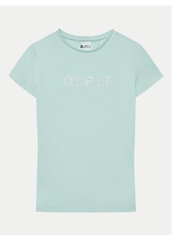 Guess T-Shirt J4RI49 J1314 Zielony Regular Fit ze sklepu MODIVO w kategorii T-shirty chłopięce - zdjęcie 181131087