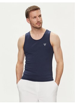 Guess Tank top U97M02 KCD31 Granatowy Regular Fit ze sklepu MODIVO w kategorii T-shirty męskie - zdjęcie 181131108
