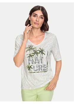 Olsen T-Shirt 11104789 Beżowy Regular Fit ze sklepu MODIVO w kategorii Bluzki damskie - zdjęcie 181131136