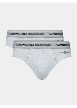 Aeronautica Militare Komplet 2 par slipów AM1USL002 Szary ze sklepu MODIVO w kategorii Majtki męskie - zdjęcie 181131556