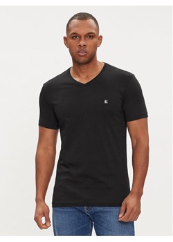 Calvin Klein Jeans T-Shirt Embro Badge J30J325212 Czarny Slim Fit ze sklepu MODIVO w kategorii T-shirty męskie - zdjęcie 181131589