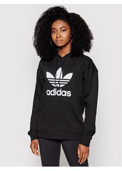 adidas Bluza adicolor Trefoil FM3307 Czarny Regular Fit ze sklepu MODIVO w kategorii Bluzy damskie - zdjęcie 181131637