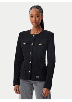 Versace Jeans Couture Kurtka jeansowa 78HAS457 Czarny Slim Fit ze sklepu MODIVO w kategorii Kurtki damskie - zdjęcie 181131767