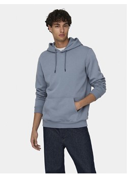 Only & Sons Bluza Cares 22018685 Niebieski Regular Fit ze sklepu MODIVO w kategorii Bluzy męskie - zdjęcie 181131895