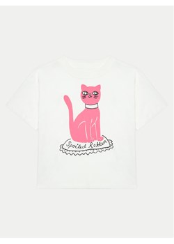 Mini Rodini T-Shirt Cat 2472012210 Biały Regular Fit - id: 0000304157769 - marki Mini Rodini - 181131899 Mini Rodini T-Shirt Cat 2472012210 Biały Regular Fit ze sklepu MODIVO w kategorii Bluzki dziewczęce - zdjęcie 181131899