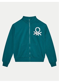 United Colors Of Benetton Bluza 3J68C503Y Zielony Regular Fit ze sklepu MODIVO w kategorii Bluzy chłopięce - zdjęcie 181131956