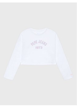 Pepe Jeans T-Shirt Paullete PG502955 Biały Regular Fit ze sklepu MODIVO w kategorii Bluzki dziewczęce - zdjęcie 181132019