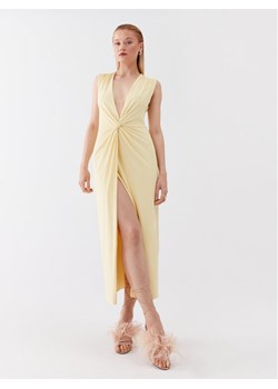 Patrizia Pepe Sukienka koktajlowa 2A2519/J113-Y433 Żółty Slim Fit ze sklepu MODIVO w kategorii Sukienki - zdjęcie 181132049