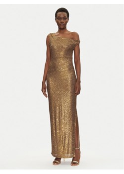 NORMA KAMALI Sukienka wieczorowa ST4243SQG69151 Złoty Slim Fit ze sklepu MODIVO w kategorii Sukienki - zdjęcie 181132069