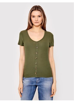 Brave Soul Bluzka LTS-69POLLYPKA Zielony Slim Fit ze sklepu MODIVO w kategorii Bluzki damskie - zdjęcie 181132095