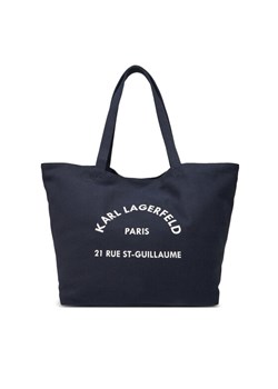 KARL LAGERFELD Torebka A1W50006 Granatowy ze sklepu MODIVO w kategorii Torby Shopper bag - zdjęcie 181132208