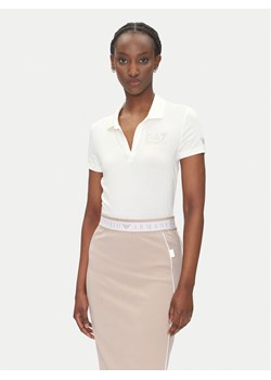 EA7 Emporio Armani Polo 7W000266 AF12500 U0005 Biały Regular Fit ze sklepu MODIVO w kategorii Bluzki damskie - zdjęcie 181132358