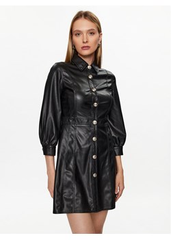 Liu Jo Sukienka z imitacji skóry MF3042 E0392 Czarny Regular Fit ze sklepu MODIVO w kategorii Sukienki - zdjęcie 181132437