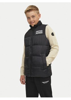 Jack&Jones Junior Kamizelka Toby 12236914 Czarny Regular Fit ze sklepu MODIVO w kategorii Kamizelki chłopięce - zdjęcie 181132438