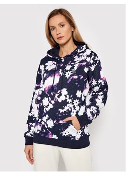adidas Bluza Hoodie H20442 Granatowy Relaxed Fit ze sklepu MODIVO w kategorii Bluzy damskie - zdjęcie 181132476