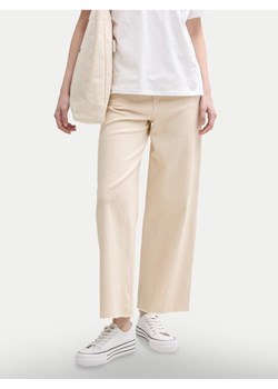 Tom Tailor Denim Jeansy 1045652 Beżowy Wide Leg - id: 0000304819247 - marki Tom Tailor Denim - 181132477 Tom Tailor Denim Jeansy 1045652 Beżowy Wide Leg ze sklepu MODIVO w kategorii Jeansy damskie - zdjęcie 181132477