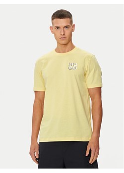 Hugo T-Shirt Detzington241 50508944 Żółty Regular Fit ze sklepu MODIVO w kategorii T-shirty męskie - zdjęcie 181132585