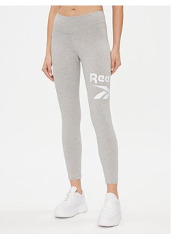 Reebok Legginsy Identity Logo Leggings HT6195 Szary ze sklepu MODIVO w kategorii Spodnie damskie - zdjęcie 181132776