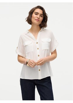 Vero Moda Koszula Bumpy 10310139 Biały Regular Fit ze sklepu MODIVO w kategorii Koszule damskie - zdjęcie 181132826