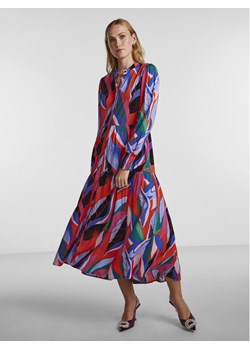 YAS Sukienka koszulowa Alira 26027838 Kolorowy Relaxed Fit ze sklepu MODIVO w kategorii Sukienki - zdjęcie 181132928