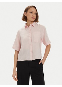 Tommy Hilfiger Koszula WW0WW41392 Różowy Relaxed Fit ze sklepu MODIVO w kategorii Koszule damskie - zdjęcie 181133035