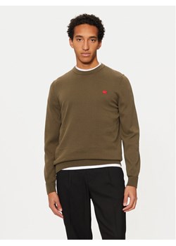 Hugo Sweter San Cassius-C1 50475083 Khaki Regular Fit ze sklepu MODIVO w kategorii Swetry męskie - zdjęcie 181133168