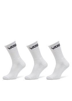 Vans Zestaw 3 par wysokich skarpet męskich Classic Crew VN000F0X Biały ze sklepu MODIVO w kategorii Skarpetki męskie - zdjęcie 181133169