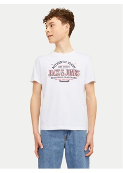 Jack&Jones Junior T-Shirt Logo 12258877 Biały Regular Fit ze sklepu MODIVO w kategorii T-shirty chłopięce - zdjęcie 181133247