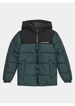 Jack&Jones Junior Kurtka zimowa Moon 12258878 Zielony Regular Fit ze sklepu MODIVO w kategorii Kurtki chłopięce - zdjęcie 181133249