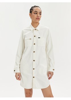 Lee Sukienka jeansowa Unionall 112349527 Écru Regular Fit ze sklepu MODIVO w kategorii Sukienki - zdjęcie 181133267