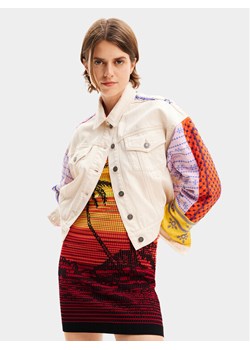 Desigual Kurtka jeansowa Julie 24SWED02 Écru Regular Fit ze sklepu MODIVO w kategorii Kurtki damskie - zdjęcie 181133548