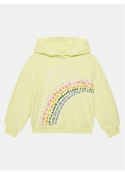 Gap Bluza 723295-06 Żółty Regular Fit ze sklepu MODIVO w kategorii Bluzy dziewczęce - zdjęcie 181133569
