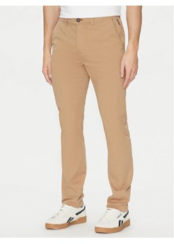 Napapijri Chinosy M-Puyo NP0A4H98 Brązowy Slim Fit ze sklepu MODIVO w kategorii Spodnie męskie - zdjęcie 181133637